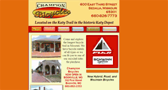 Desktop Screenshot of championbicyclesedalia.com